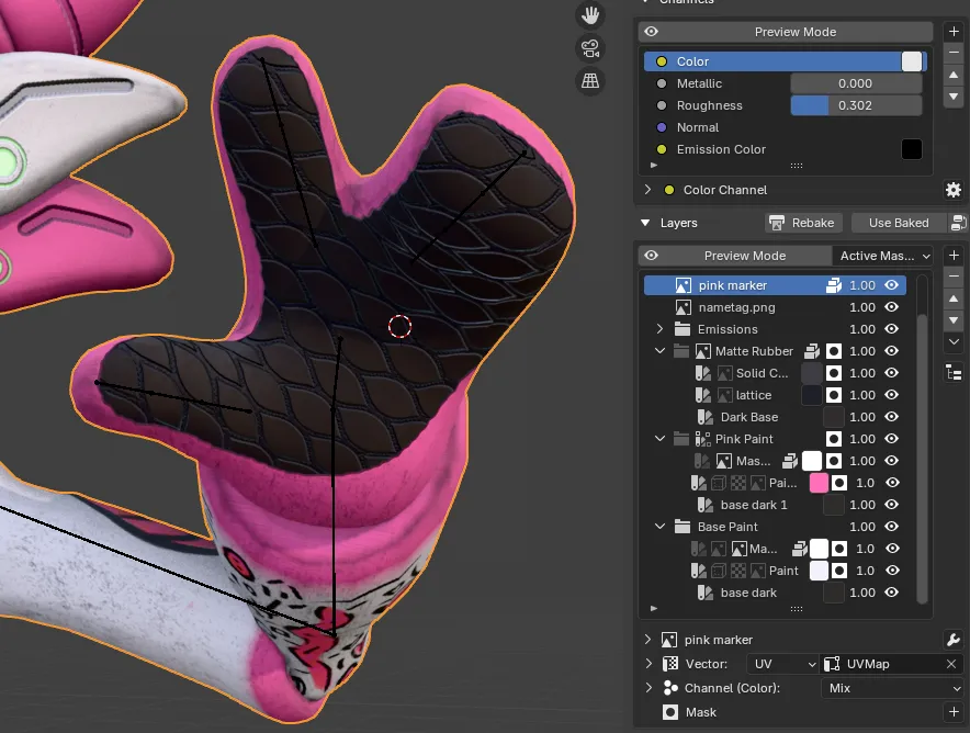 masking out smart materials